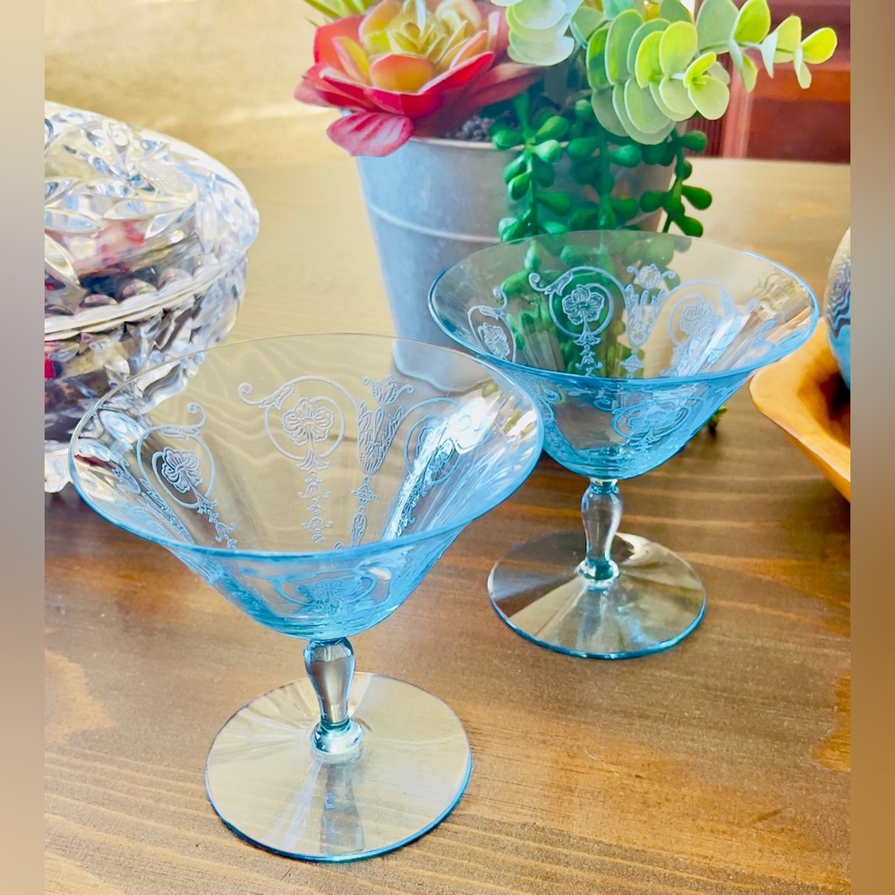 Set of 2 Fostoria Sherbet Glasses